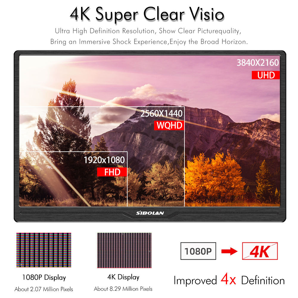 Sibolan 3840 X 2160 Tragbarer Monitor Hersteller