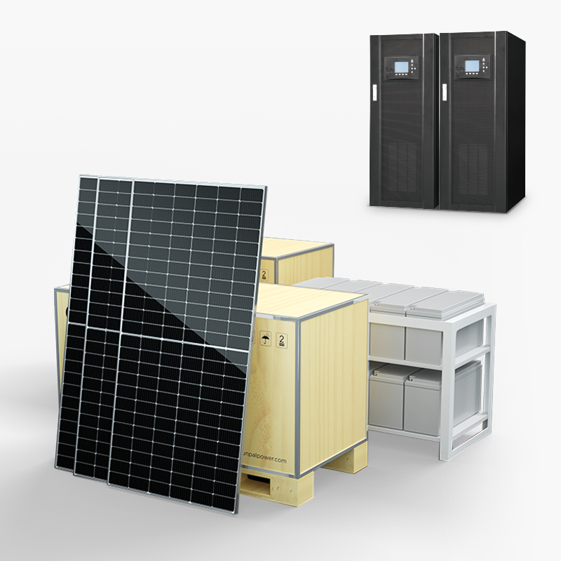 30-kW-Hybrid-Solarenergiesystem mit Batterie
