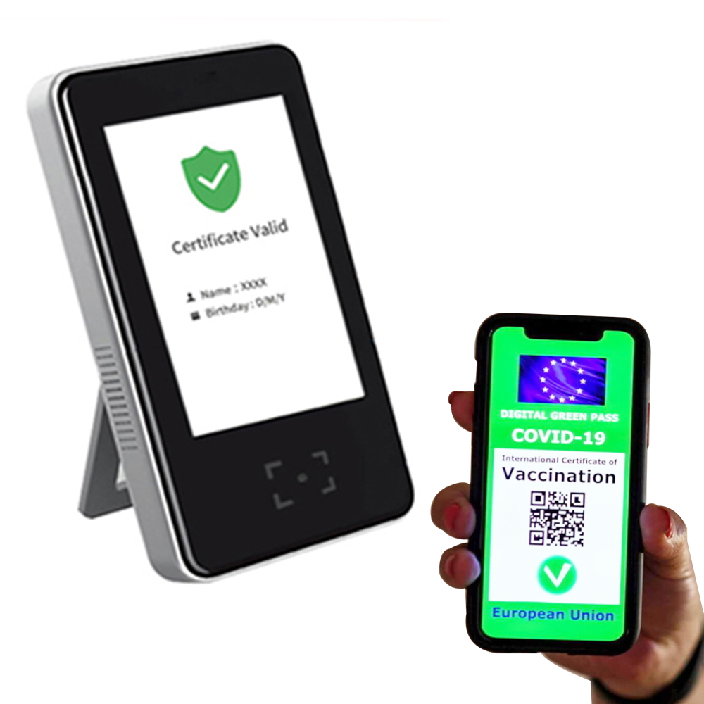 EU Green Pass-Zertifikat-Impfstoff-Pass-Scanner-Maschine HS-600
