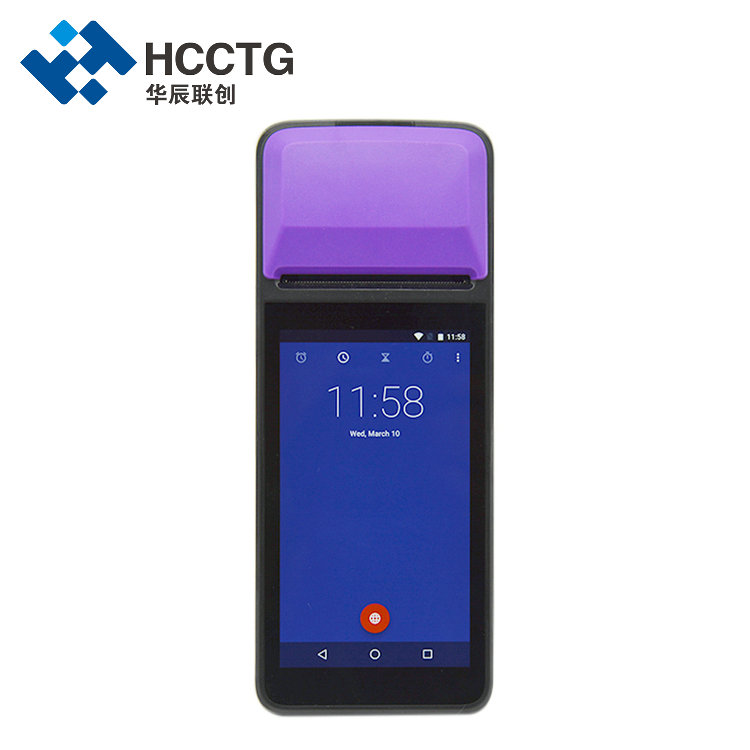3G Smart Handheld POS 5-Zoll-Touch-Display Kontaktloser Zahlungsautomat mit Drucker R330C
