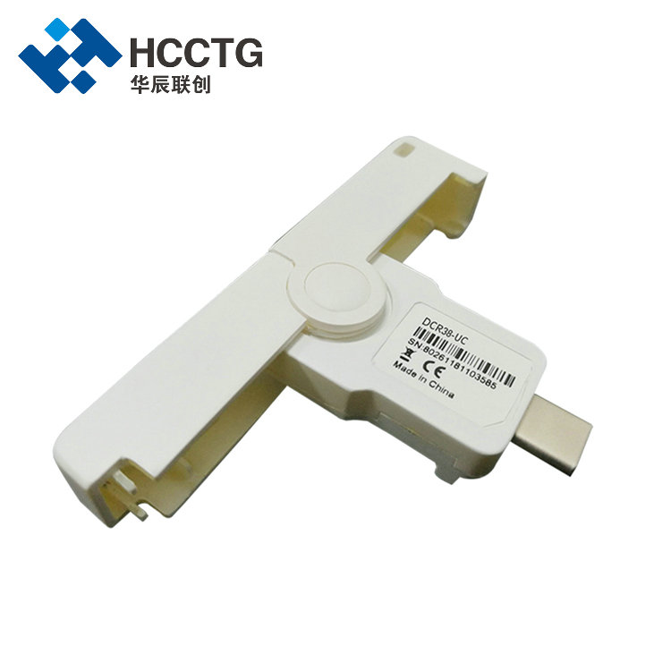Umschaltbarer USB-Typ-C-Anschluss Kontakt-Smartcard-Lesegerät DCR38-UC
