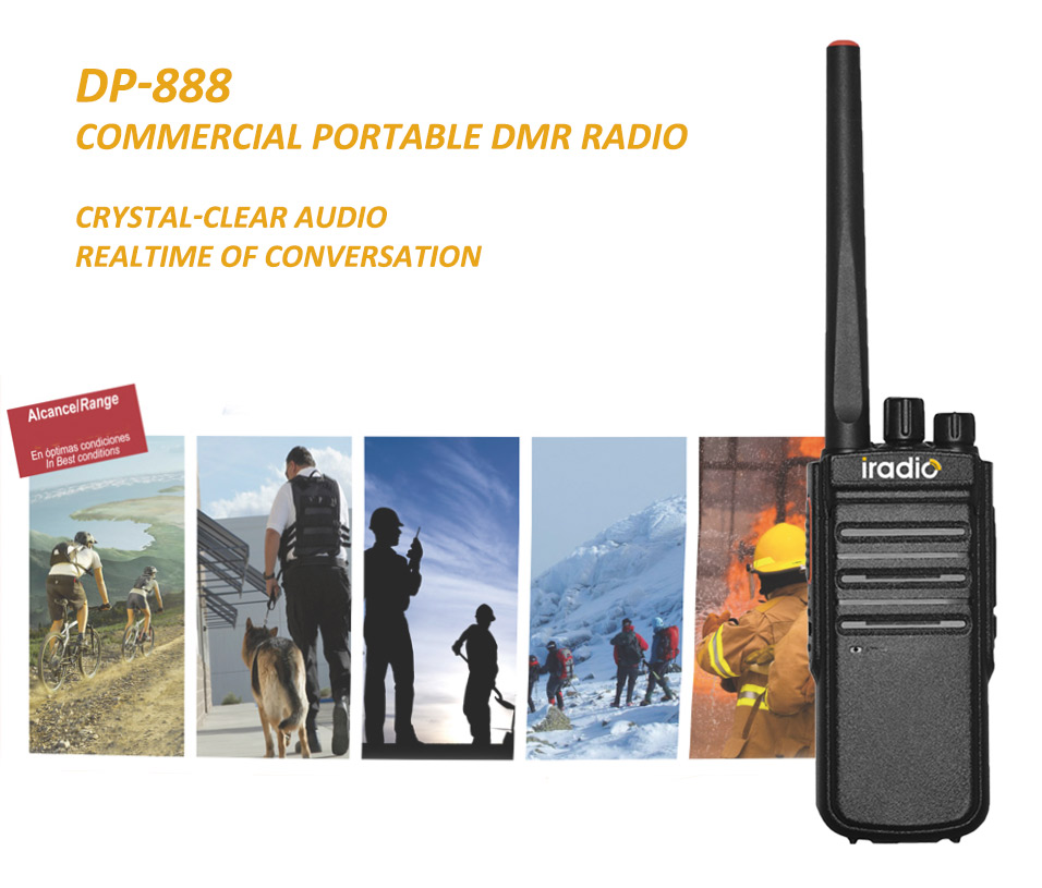 Kommerzielles tragbares digitales UHF-Radio