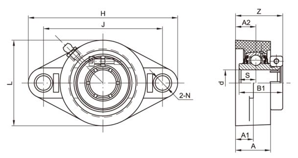 TP-SUEFL204 Thermoplastische Lagereinheiten