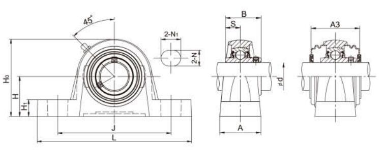 Lagerkissenblock UCPE208