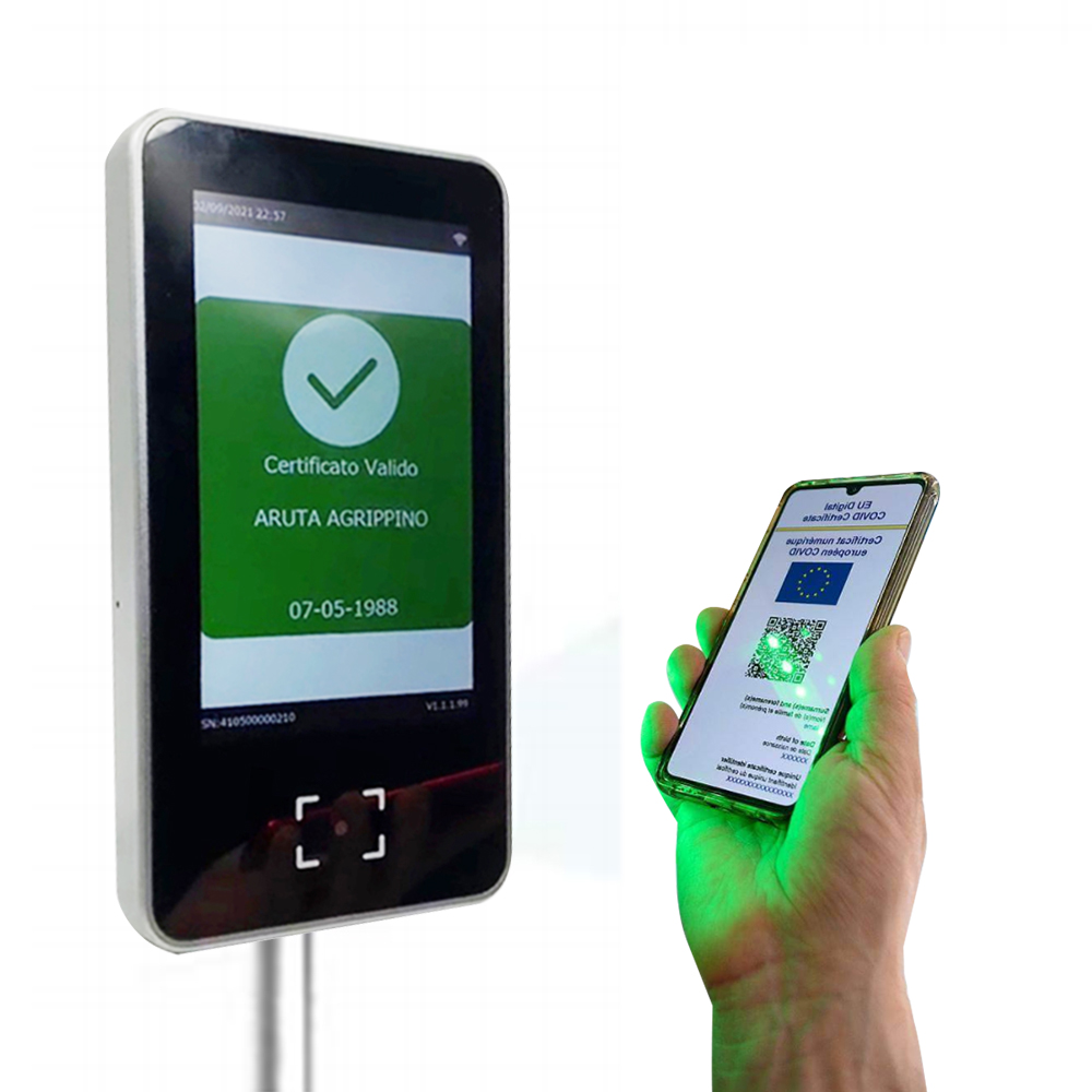 EU Digital Green Pass QR-Code-Scanner Gesundheitscode-Zugangskontrolle HS-600
