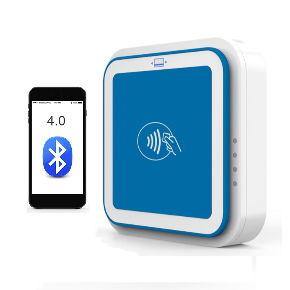 Bluetooth 3 in 1 Smart Mobile NFC Kreditkartenleser mit PCI EMV Zertifizierungen I9

