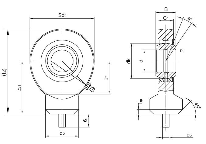 Hydraulische Gelenkköpfe SK35ES