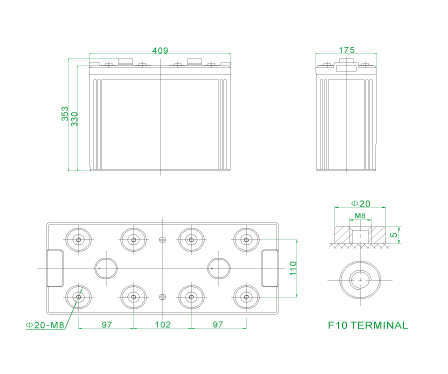 12V 150Ah Batterie