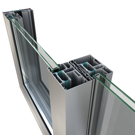 Hergestellt in China Pulverbeschichtung Thermal-Break-Serie Aluminiumprofil Balkon
