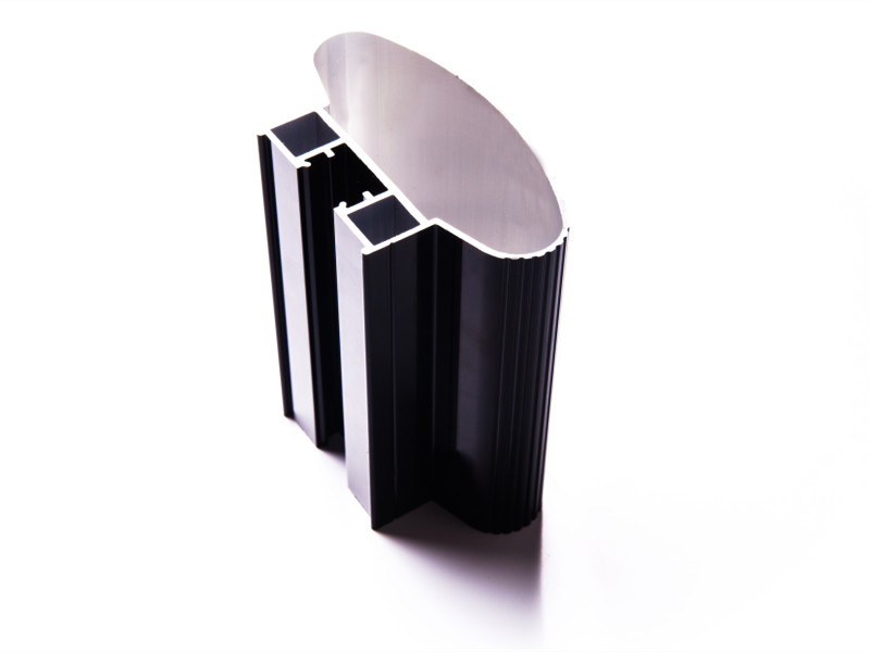 Schwarz eloxierte Aluminium-Strangpressprofile Farbe eloxiert
