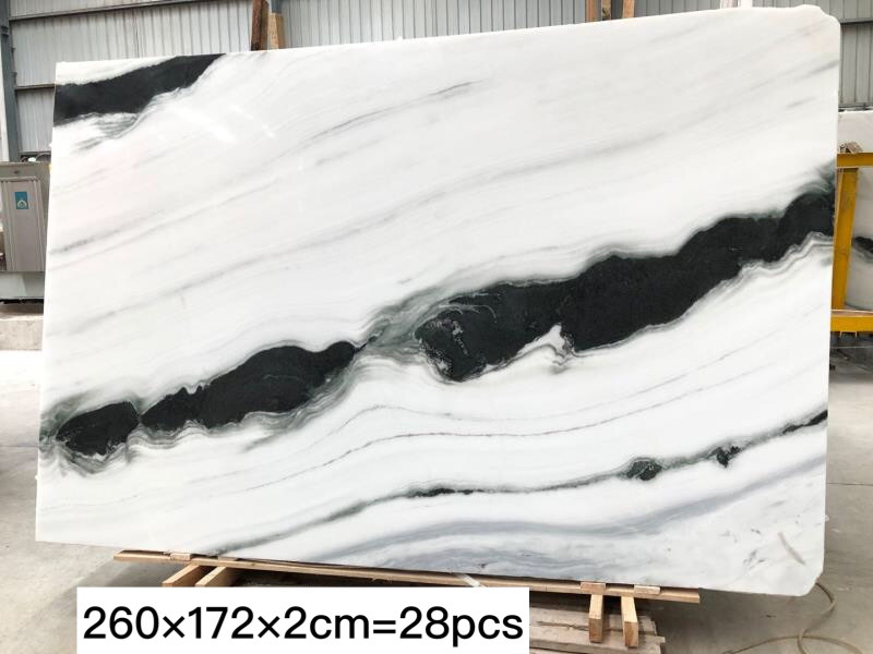 Großhandel Panda White Marble Stone Polished Slab Hersteller
