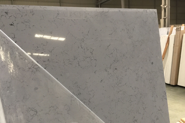 graue Carrara-Ader-Quarzplatte