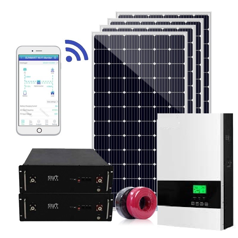 5500W 5.5KW Hybrid-Solarenergiesystem 5kva Home Solarspeichersystem
