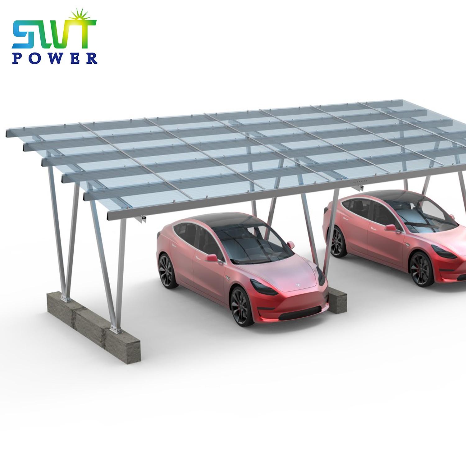 PV-Montagesystem Solar-Carport-Montagesysteme für EV-Ladestation Solar-PV-Aufladung
