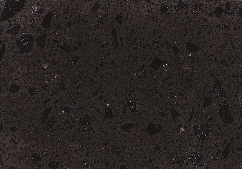 RSC7015 künstlicher polierter Pariser schwarzer Quarzstein
