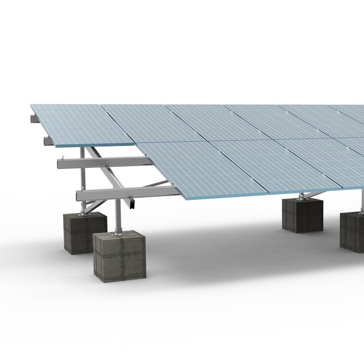 Solarmontagesystem-Bodenmontagestruktur mit Aluminiumschrauben-Solarracking-Systemen
