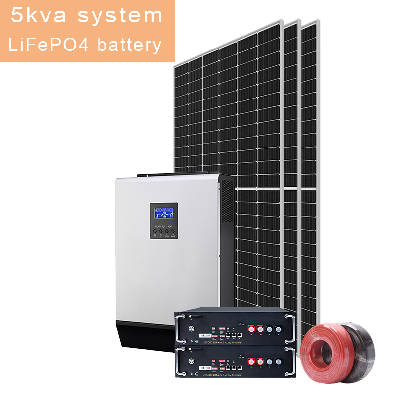 5KW 5.5kw Off-Grid System Solar für Lifepo 4 Batterie Solarenergie
