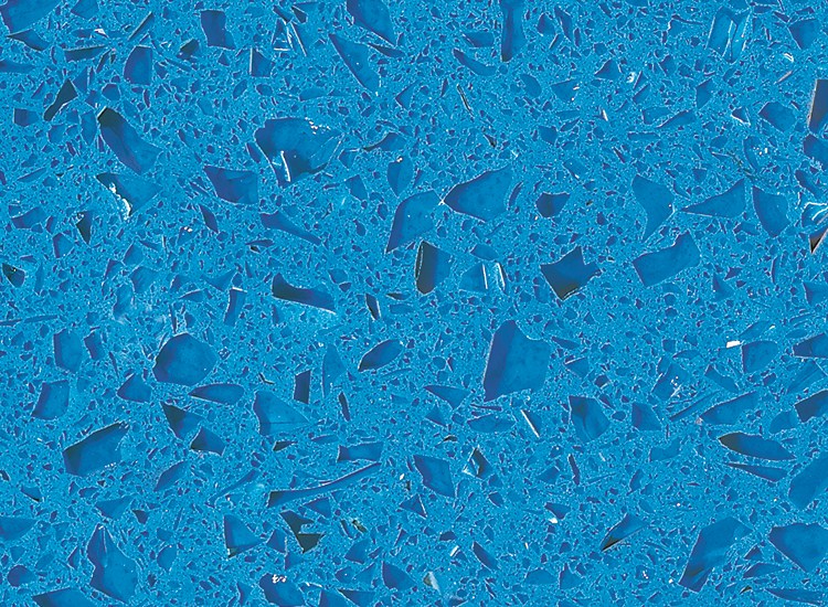 RSC1813 Kristall hellblaue Quarzoberfläche
