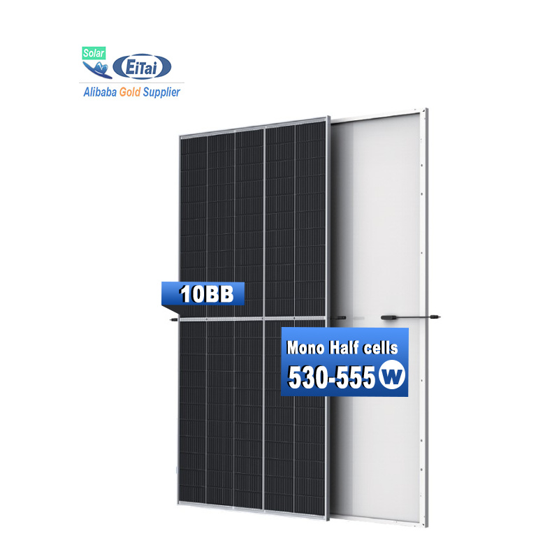Eitai Solarpanel 530W 535W 540W 545W 550W 555W Mono halb 144 Zellen Photovoltaikmodul für Solaranlage zu Hause
