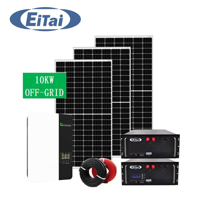 EITAI 9kw 10kw 14kw netzunabhängiges Solar-PV-System 3000 W 5000 W einzelnes dreiphasiges 230 V 380 V Solarpanel-Set für zu Hause 15 kW
