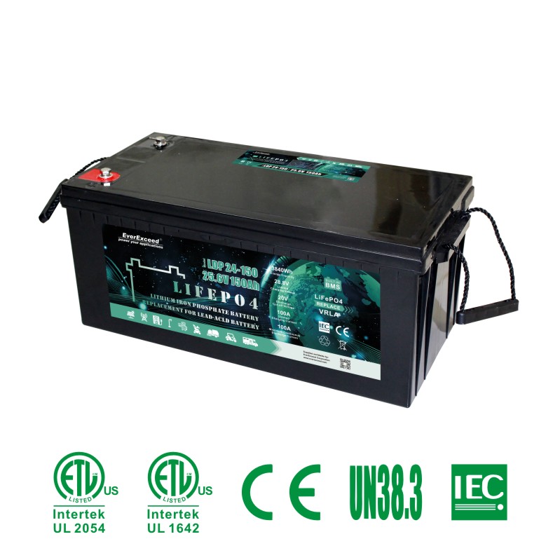 UL-Zulassung 25,6 V 150 Ah Ldp-Serie USV / Solar / Beleuchtung / Telekommunikation / Lithium-Eisen-Batterie
