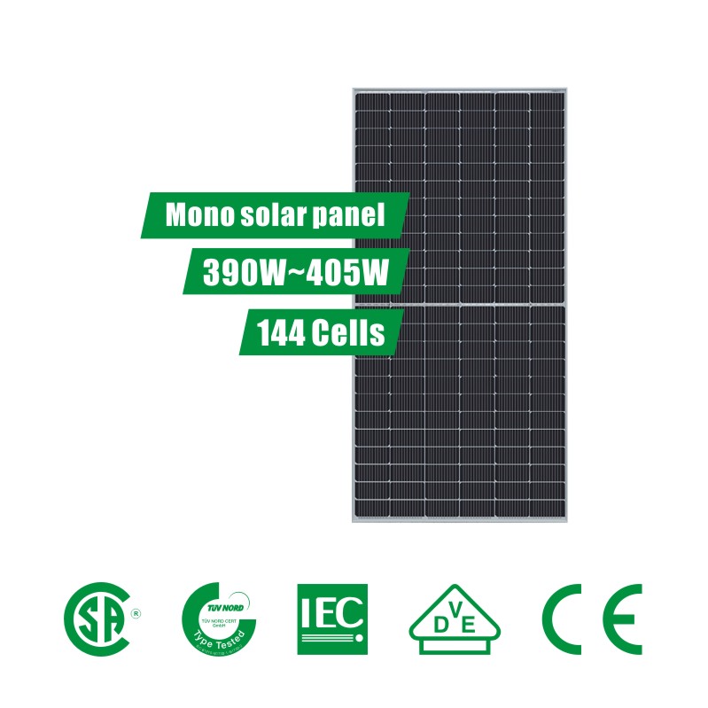 6 Zoll 144 Zellen (390 ~ 405 W) halbgeschnittenes PERC-Solarmodulsystem
