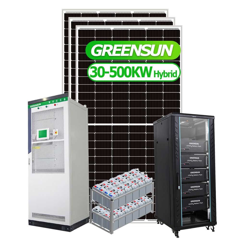 Microgrid-Batteriespeicher-Solarenergiesysteme 100KW 150KW 200AK 300KW 500KW 600KW Ein-Aus-Hybrid-Solarenergielösung
