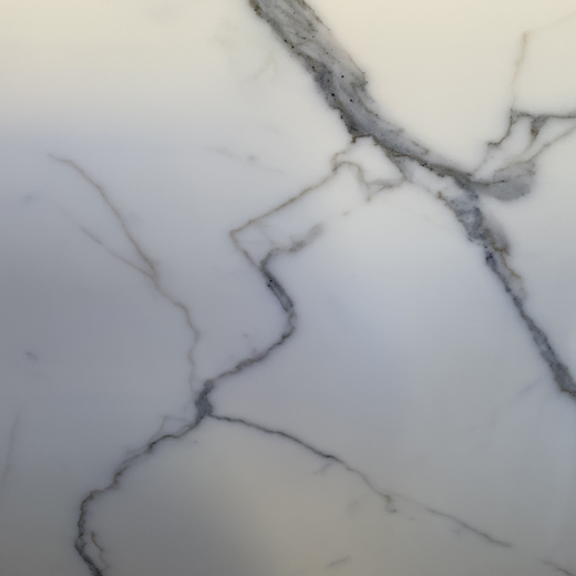 China Synthetischer Stein Nano kristallisierter Glasstein Calacatta White Slab
