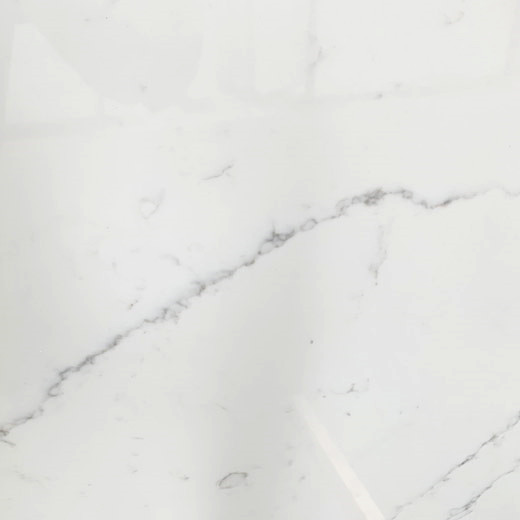 Weiß ausgeführte Küchenarbeitsplatte, China-Quarzplatten, Marmorfarbe
