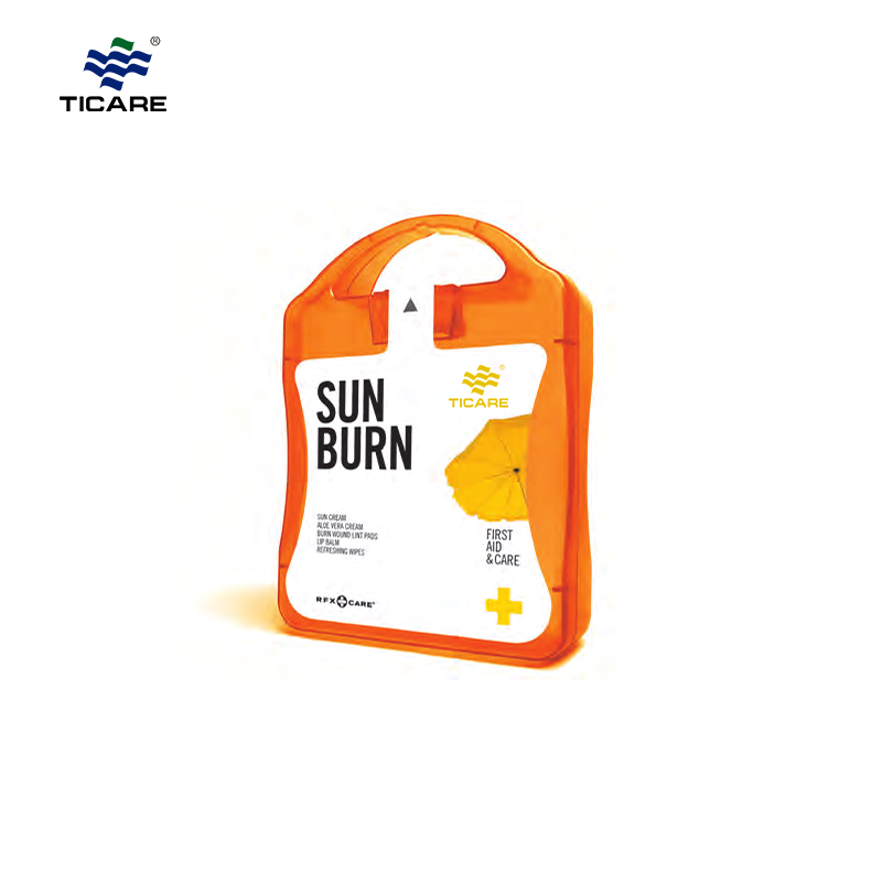 Mini-Erste-Hilfe-Kasten für Sonnenbrand
