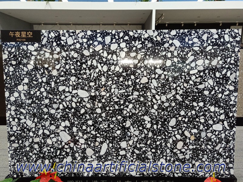 China Agglomerierte Steinharz-Marmorplatten
