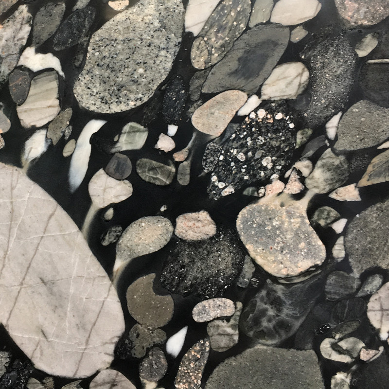 Marinace Black Pebbles Granitplatte
