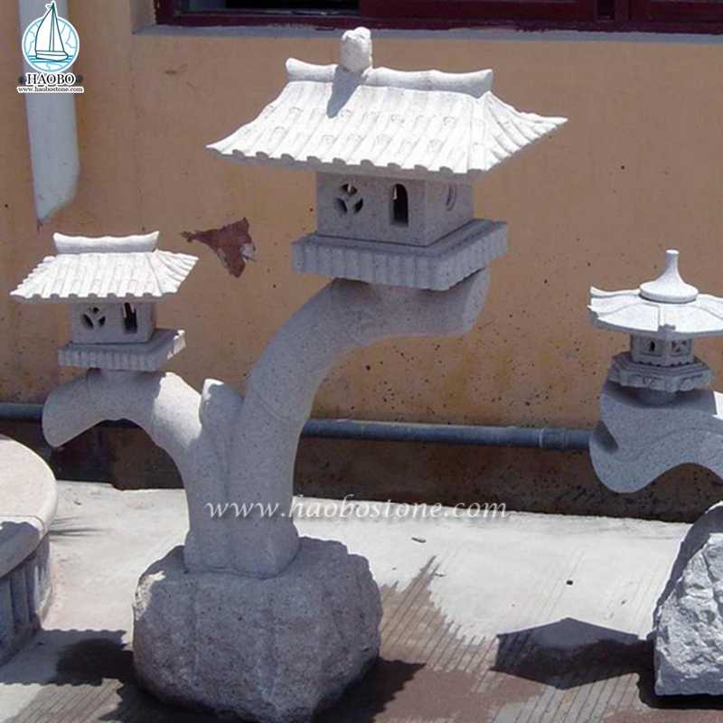 Orientalische Garten-Granit-Stein-Laterne im japanischen Stil
