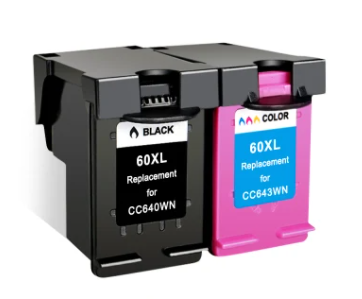 60XL 60 Schwarz- und Farbtintenpatrone für HP Tintenstrahldrucker Verbrauchsmaterial Bürobedarf Tonerkartusche Druckertoner
