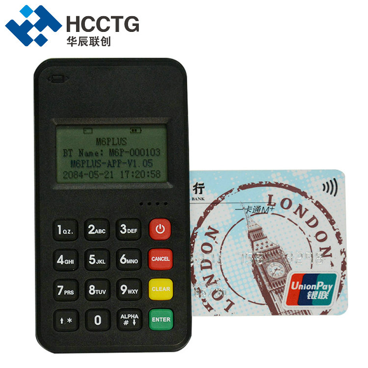 Bluetooth 3-in-1-Kartenzahlung Mobile POS-Verbindung zum Telefon M6 PLUS
