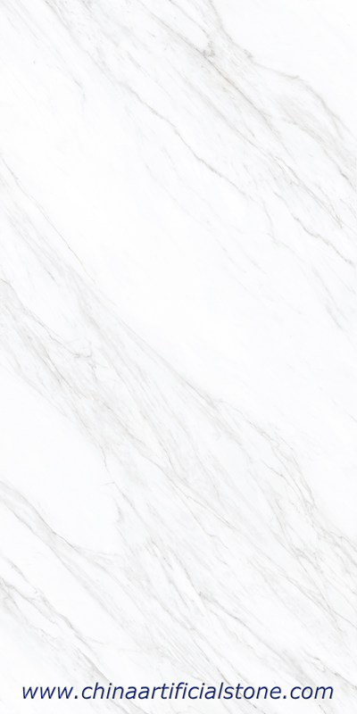 Pandora Weiße gesinterte Steinplatten 3200 x 1600 x 5,8 mm
