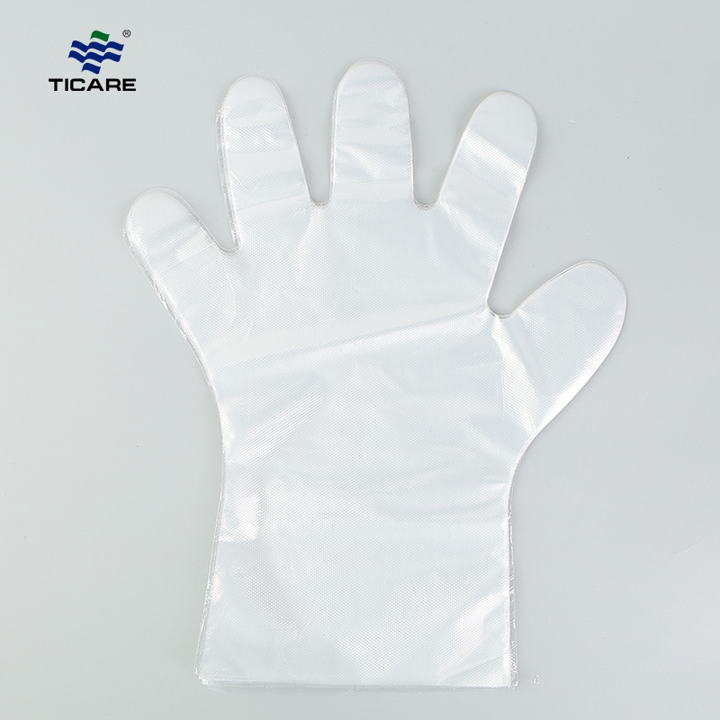 Einweg-Kunststoff-Poly-Handschuhe, große Größe, transparent
