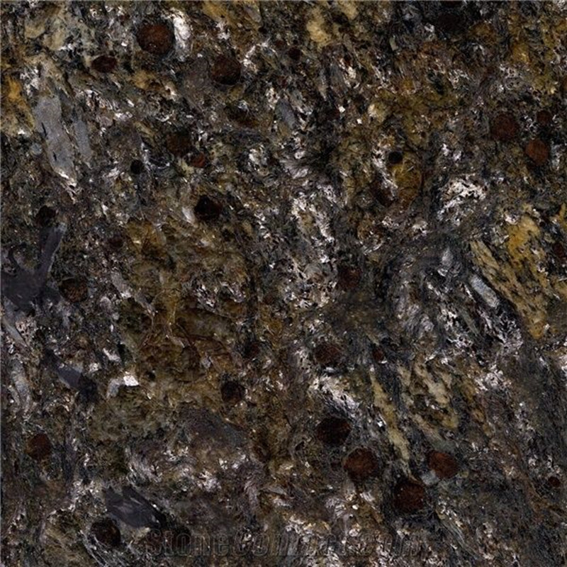 Brasilianische schwarze Meteorit-Granitplatten poliert
