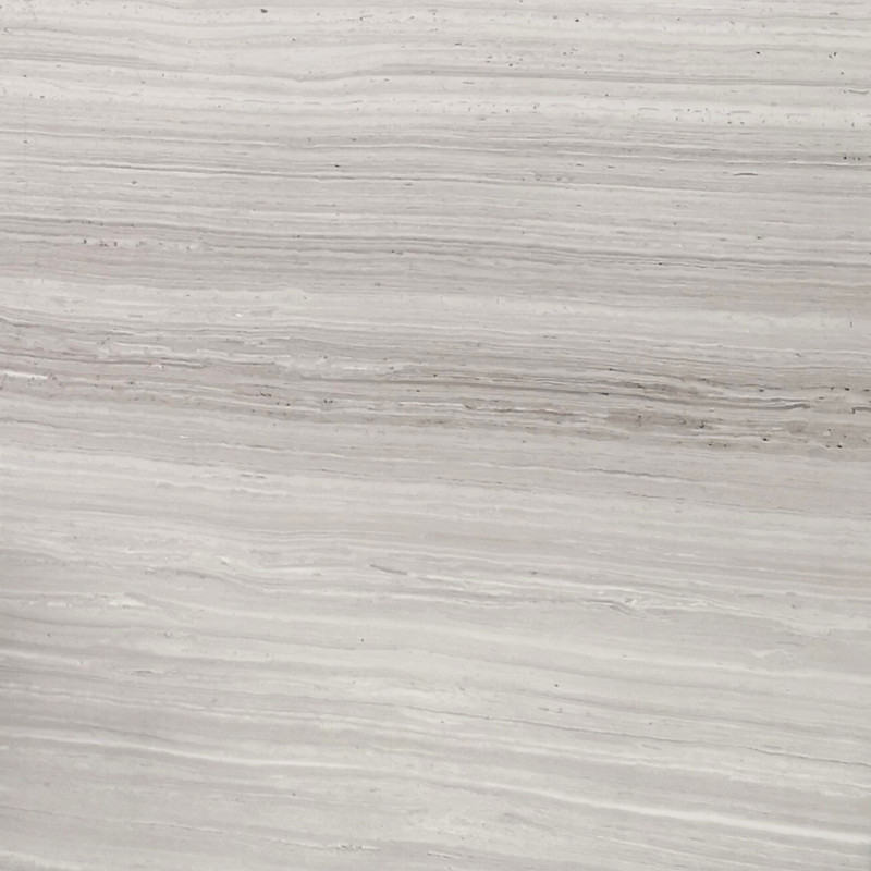 Chinesischer weißer Holzader-Marmor, polierte große Platten, Aderschnitt
