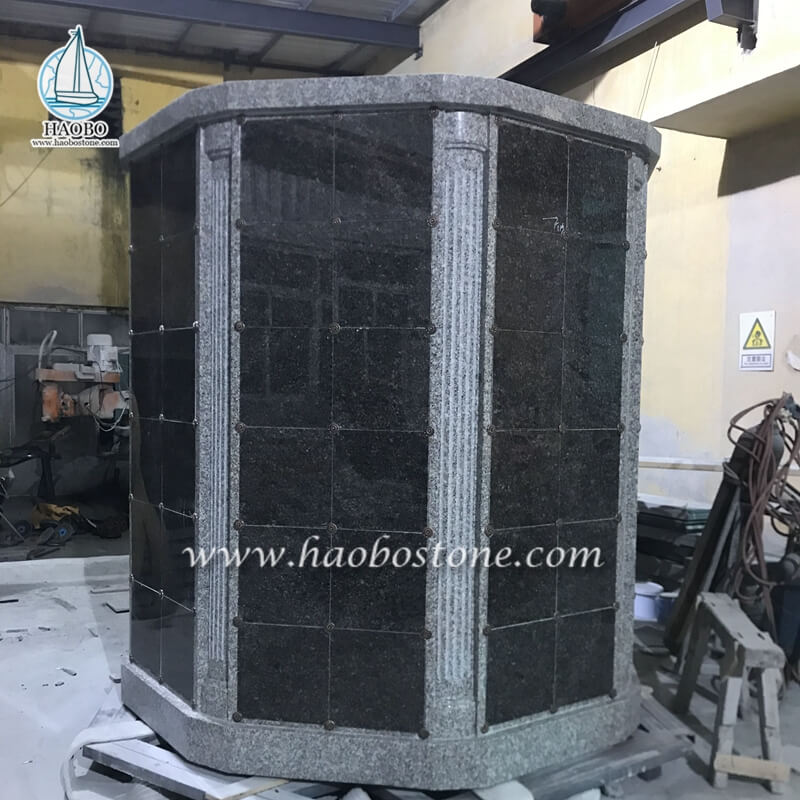 Fabrik Großhandel China Granit Memorial 72 Nischen Columbarium für die Einäscherung
