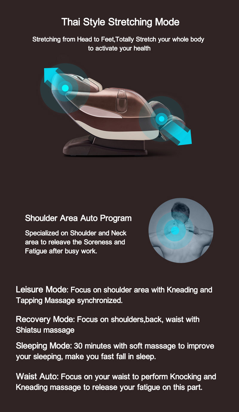 Massagesessel zur Linderung von Rückenknet-Ermüdung
