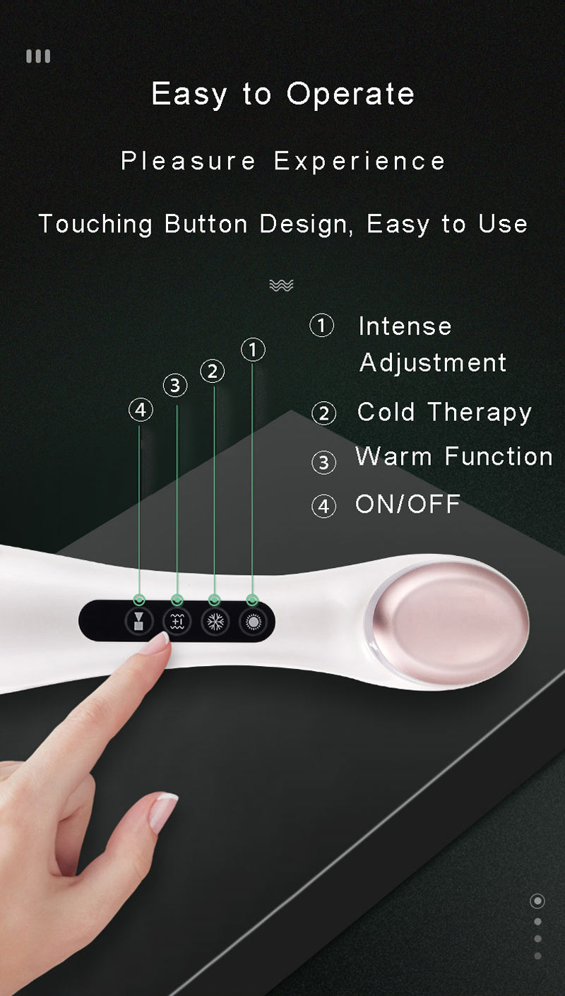 Touching Button Dual-Use-Schönheitsmassagegerät