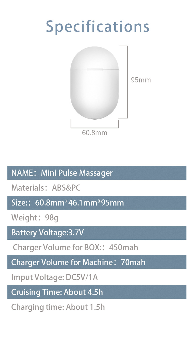 Mini-Akupunktur-Impuls-Massagegerät