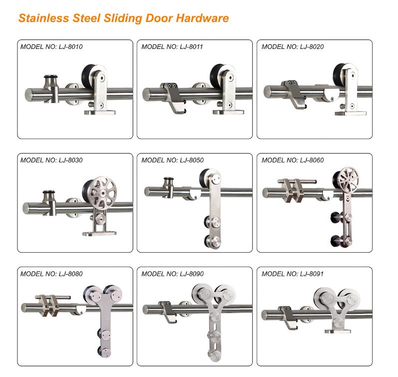 Stainless Steel Single Sliding Barn Door Hardware