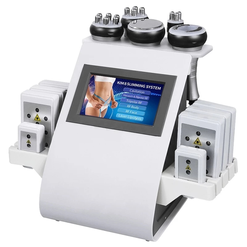 6 in 1 40K Ultraschall RF Kavitation Lipo Laser Schlankheits-Schönheitsmaschine